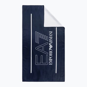 Ręcznik EA7 Emporio Armani Water Sports Active navy blue w/white logo