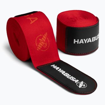 Bandaże bokserskie Hayabusa Deluxe Jacquard Handwraps 450 cm red