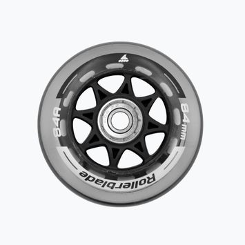 Kółka do rolek z łożyskami Rollerblade Wheels XT 84 mm/84A + SG7 8 szt. clear