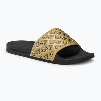 Klapki EA7 Emporio Armani Water Sports All Over black/gold