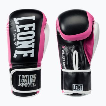 Rękawice bokserskie LEONE 1947 Logo Wacs Boxing fucsia
