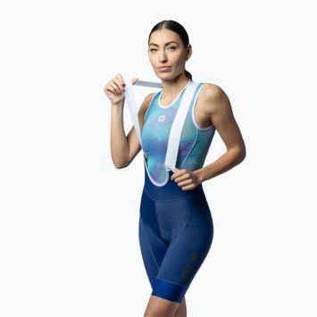 Spodenki rowerowe damskie Alé Magic Colour Bibshorts blue