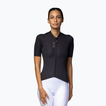 Koszulka rowerowa damska Alé Color Block black