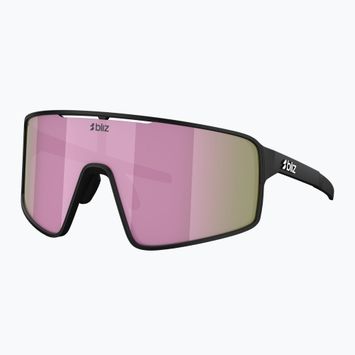 Okulary przeciwsłoneczne Bliz P001S matte black/brown pink mirror
