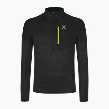 Bluza męska Montura Thermal Grid 2 Anorak black/ lime green