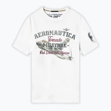 Koszulka męska Aeronautica Militare Tornado  milk white