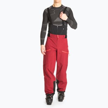 Spodnie skiturowe męskie La Sportiva Chaser Evo Shell Bib sangria