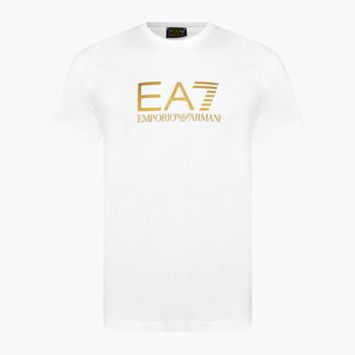 Koszulka męska EA7 Emporio Armani Train Gold Label Tee Pima Big Logo white