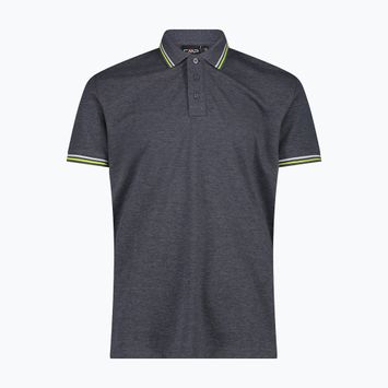 Koszulka polo męska CMP 34D5987 black/blue
