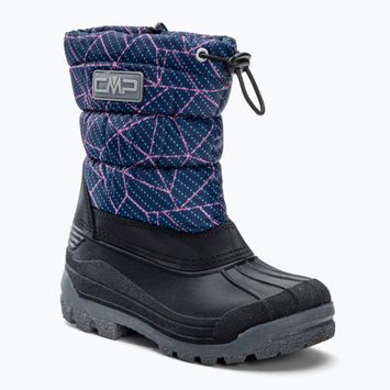 Śniegowce dziecięce CMP Sneewy Snowboots black blue/fucsia