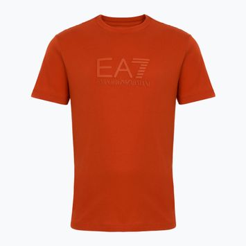 Koszulka męska EA7 Emporio Armani Visibility Cotton Crew rooibos tea