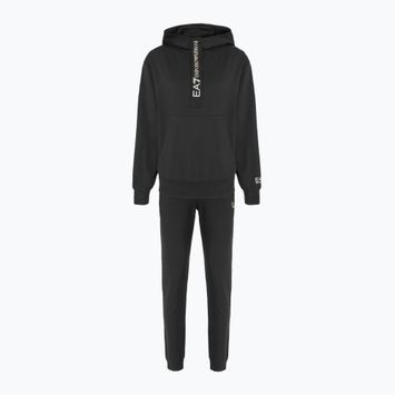 Dres damski EA7 Emporio Armani Train Tracksuit HO 1/4 Zip black/gold