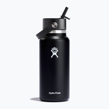 Butelka termiczna Hydro Flask Wide Flex Straw 945 ml black