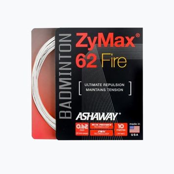 Naciąg badmintonowy ASHAWAY ZyMax 62 Fire - set white