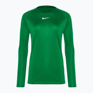 Longsleeve termoaktywny damski Nike Dri-FIT Park First Layer LS pine green/white