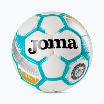 Piłka do piłki nożnej Joma Egeo white/fluor turquoise rozmiar 5