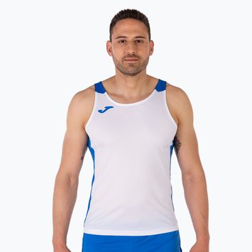 Tank top do biegania męski Joma Record II white/royal