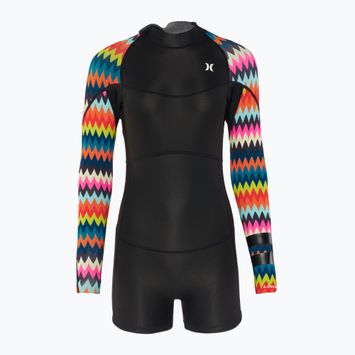 Pianka do pływania damska Hurley Advant 2 mm Shorty Springsuit chevron