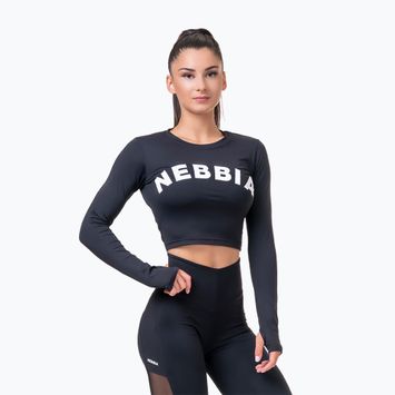 Top treningowy damski NEBBIA Hero Crop black