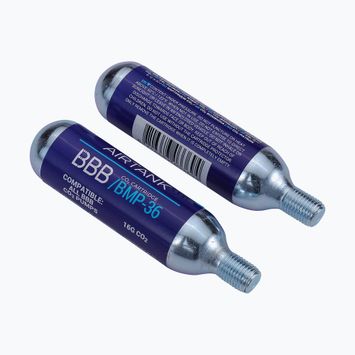 Naboje gazowe do pompki rowerowej BBB Cycling Co2 AirTank 16g 10 szt. silver