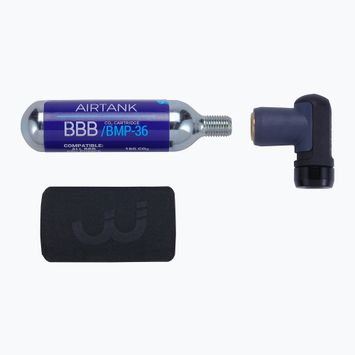 Pompka rowerowa BBB Cycling Co2 AirPush + 1x nabój 16g black