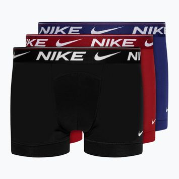 Bokserki męskie Nike Dri-FIT Ultra Comfort Trunk 3 pary gym red/deep royal/black