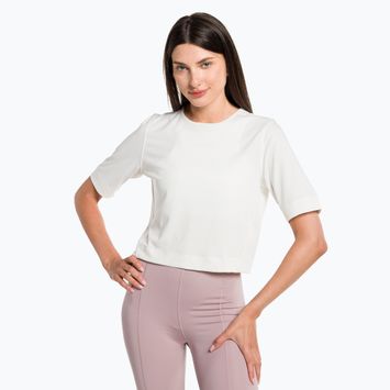 Koszulka damska Calvin Klein Knit white suede