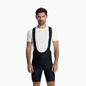 Spodenki rowerowe męskie Rogelli Essential Bib Short black