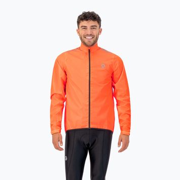 Kurtka rowerowa męska Rogelli Core Waterproof orange
