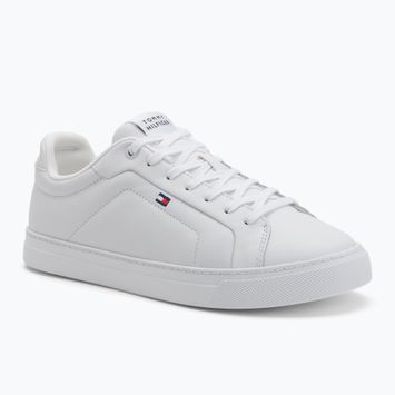 Buty męskie Tommy Hilfiger Icon Court Lth Flag Ess white