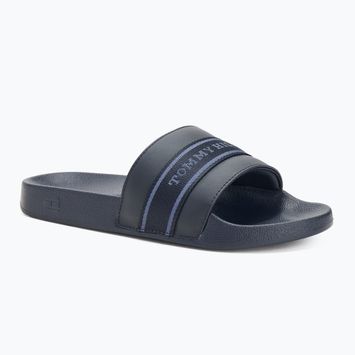 Klapki damskie Tommy Hilfiger Poolside With Webbing space blue