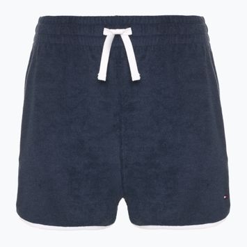 Spodenki damskie Tommy Hilfiger Terry Shorts dark night navy