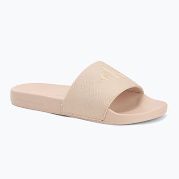 Klapki damskie Calvin Klein YW0YW01835 Slide Monogram Wn triple whisper pink