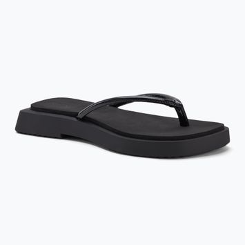 Japonki damskie Calvin Klein YW0YW01716 Sq Low Wedge Sandal Stitch triple black