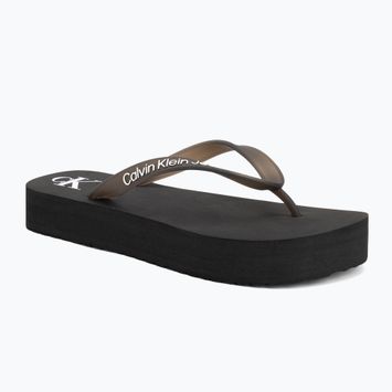 Japonki damskie Calvin Klein YW0YW01830 Beach Sandal Flatform Tpu black/bright white