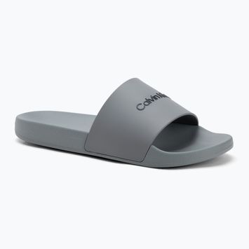 Klapki męskie Calvin Klein HM0HM00455 Pool Slide Rubber granite road