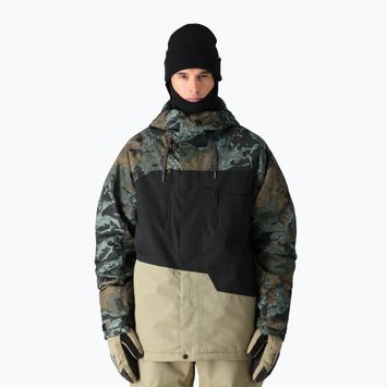 Kurtka snowboardowa męska 686 Geo cypress green hemisphere colorblock