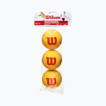Piłki tenisowe dziecięce Wilson Starter Tour Foam 3B 3 szt. yellow red