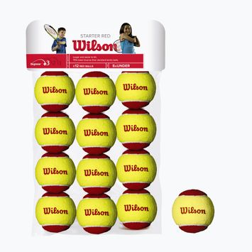 Piłki tenisowe dziecięce Wilson Starter Red 12B 12 szt. yellow/red