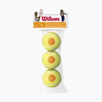 Piłki tenisowe dziecięce Wilson Starter Orange 3B 3 szt. yellow/orange