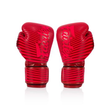 Rękawice boskerskie Fairtex Microfiber Art Collections Minimalism Art red