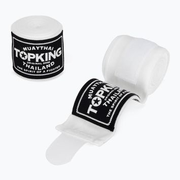Bandaże bokserskie Top King 400 cm white