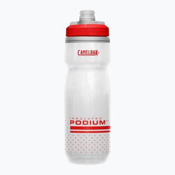 Bidon rowerowy CamelBak Podium Chill 620 ml fiery red/white