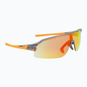 Okulary przeciwsłoneczne Nike Flyfree Shield E matte smoke grey/road orange mirror/ clear