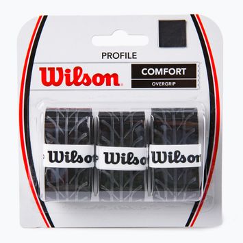 Owijki do rakiet tenisowych Wilson Profile Overgrip 3 szt. black
