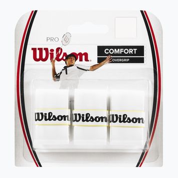 Owijki do rakiet badmintonowych Wilson Pro Overgrip Badminton 3 szt. white