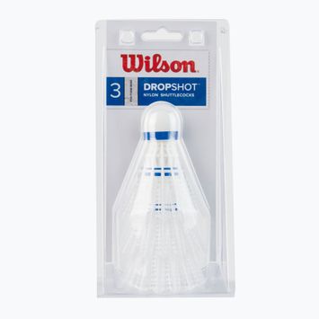 Lotki do badmintona Wilson Dropshot Clamshel 3 szt. white