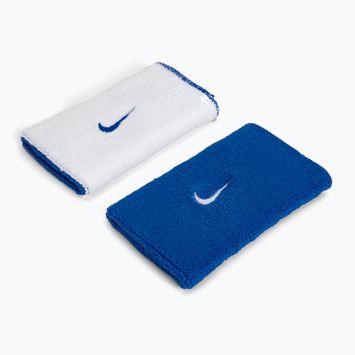 Frotki na nadgarstek Nike Dri-Fit Doublewide Wristbands Home And Away 2 szt. varsity royal/white