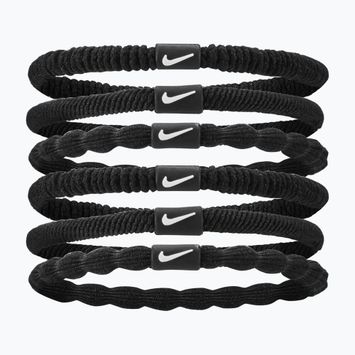 Gumki do włosów Nike Flex Hair Tie 6 szt. black/black/white