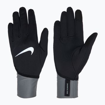 Rękawiczki do biegania damskie Nike Pacer Midweight RG black/smoke grey/silver